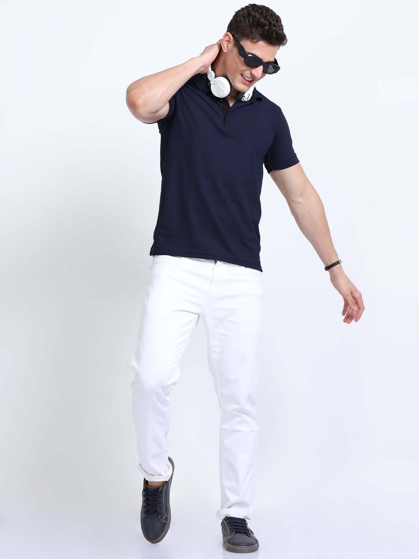 AeroPiq Polo Tshirts - Navy Blue