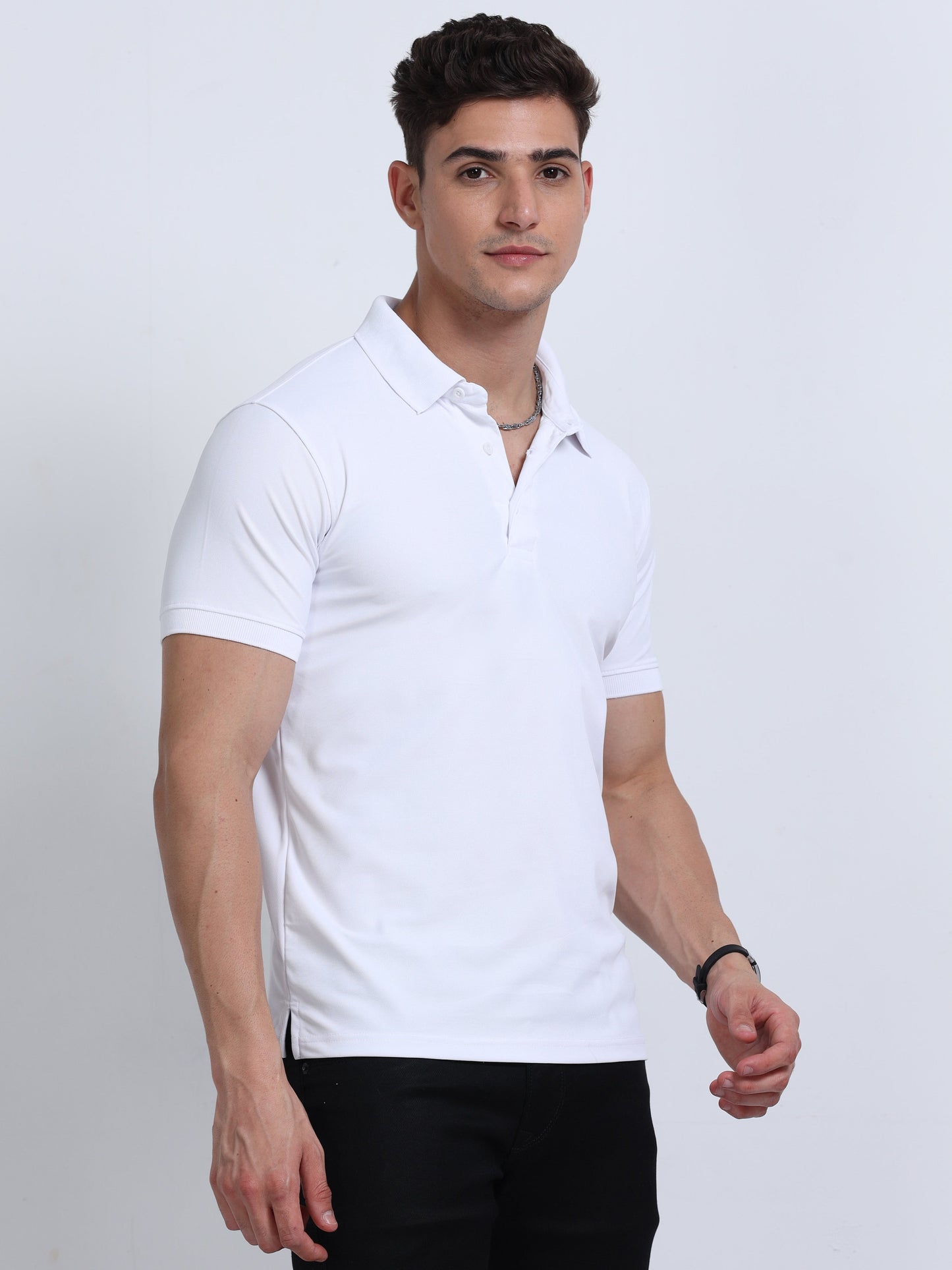 AeroPiq Polo Tshirts - White