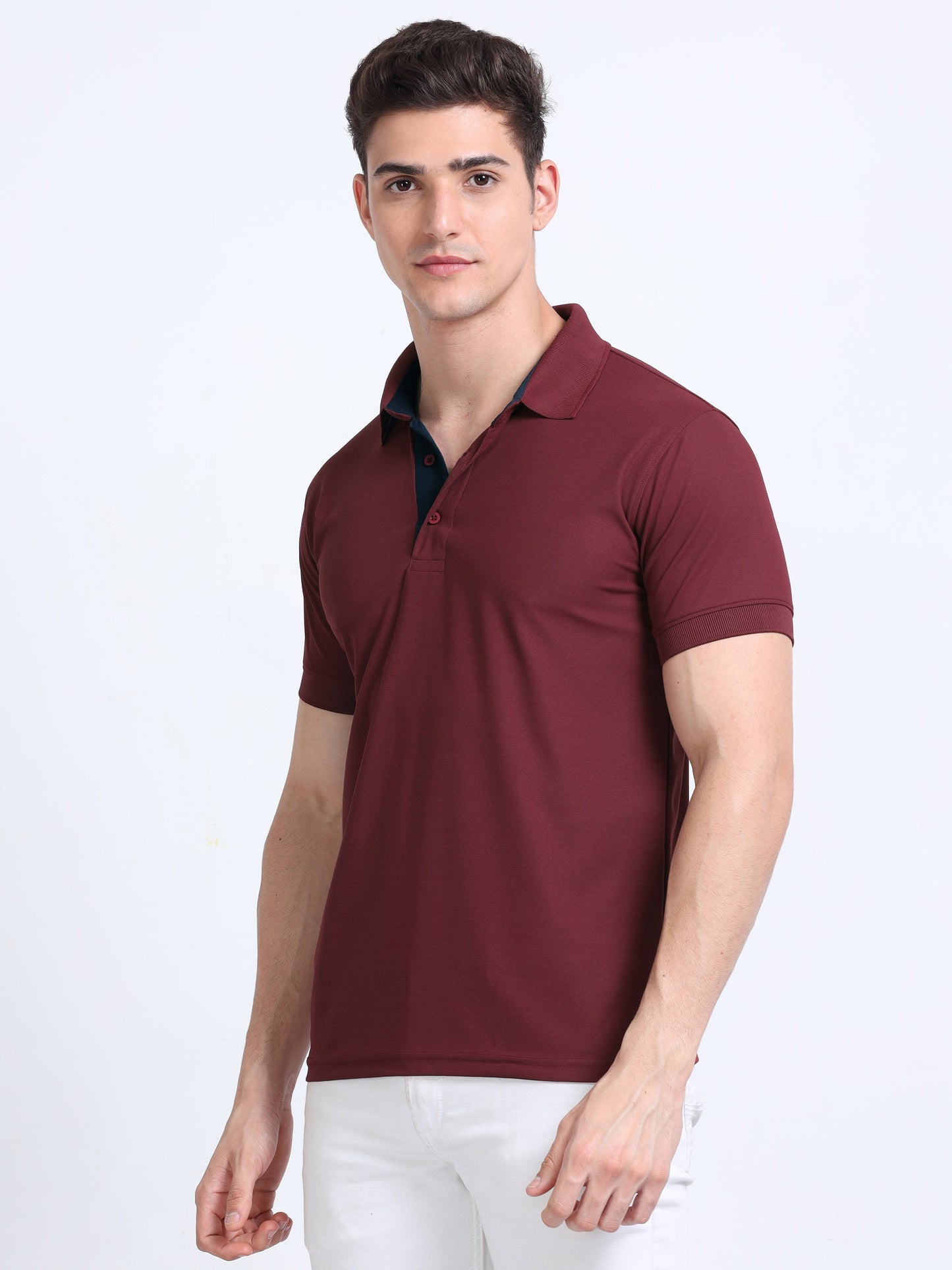 AeroPiq Polo Tshirts - Maroon