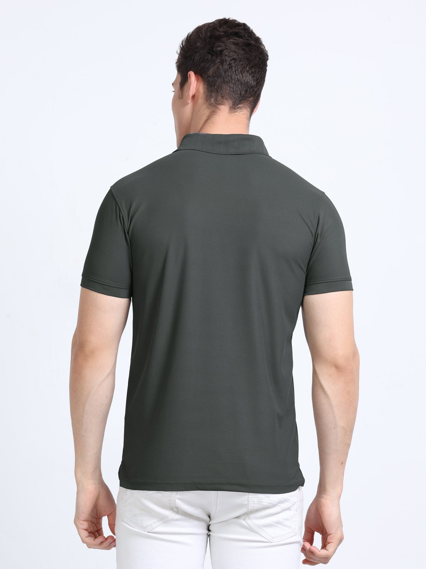 AeroPiq Polo Tshirts - Slate Grey / Charcoal