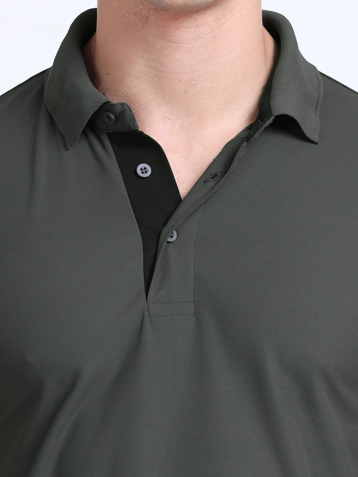 AeroPiq Polo Tshirts - Slate Grey / Charcoal