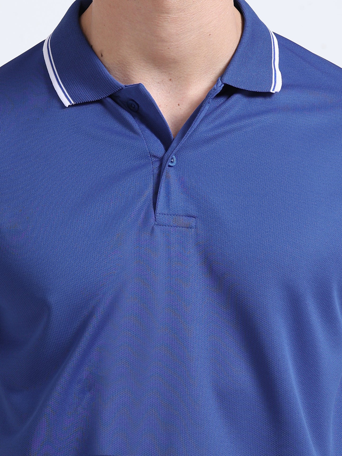 PrimoKnit Dotcell Polo - Royal Blue with White Tipping
