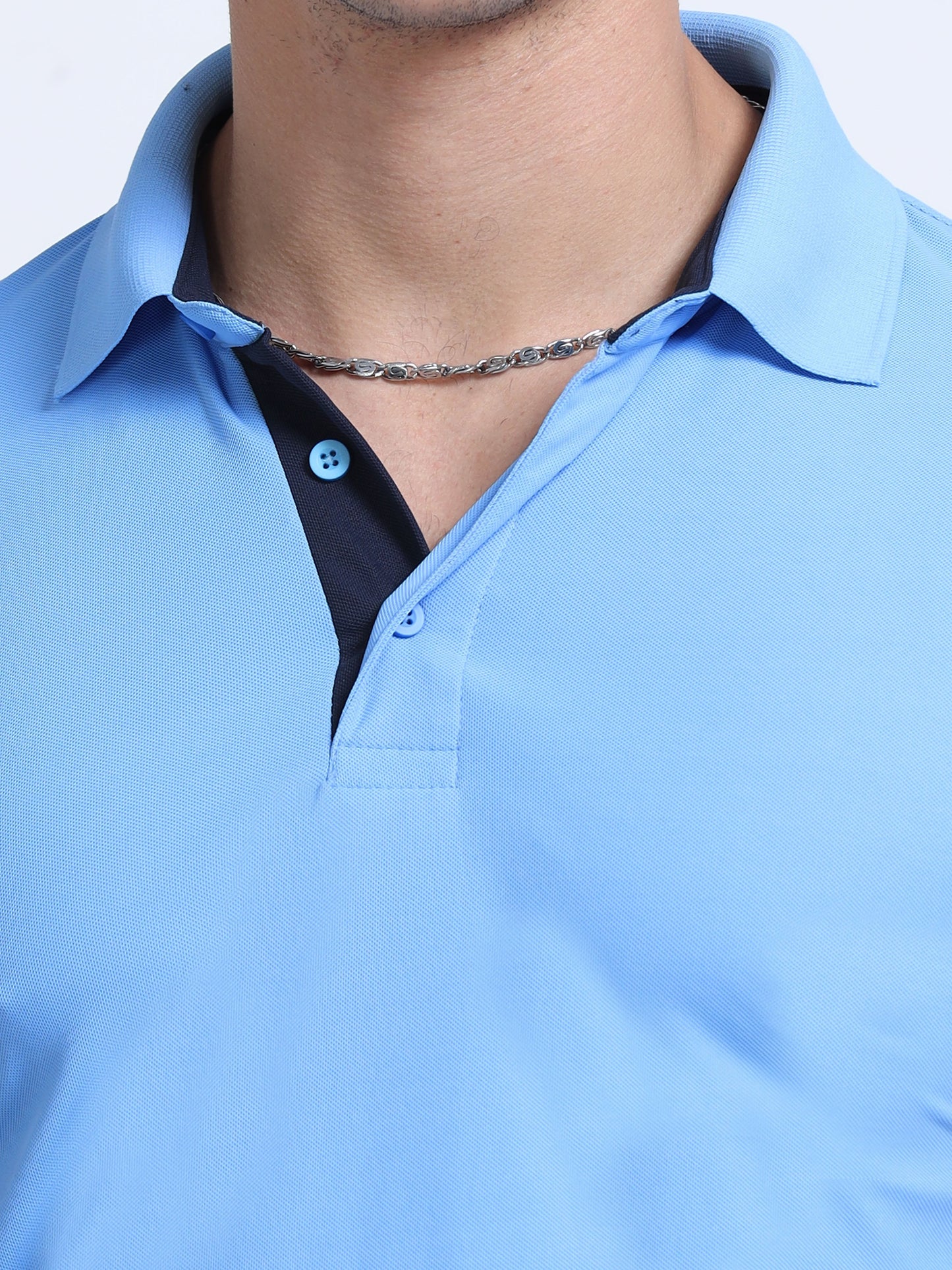 AeroPiq Polo Tshirts - Sky Blue