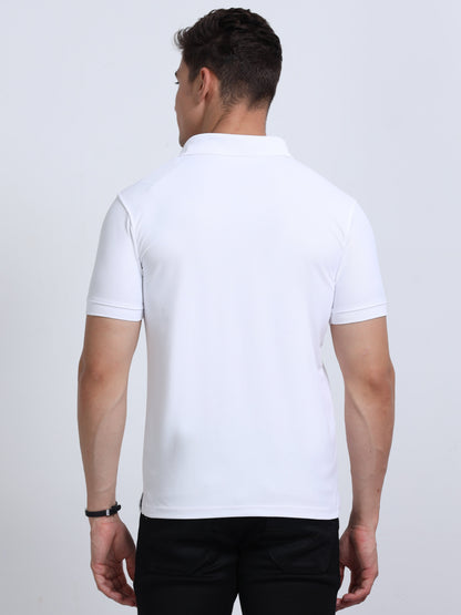 AeroPiq Polo Tshirts - White