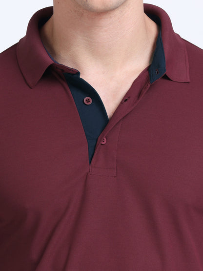 AeroPiq Polo Tshirts - Maroon