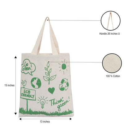 GO Green Canvas Cotton - 15" x 13" - 550 GSM